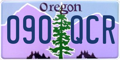 OR license plate 090QCR