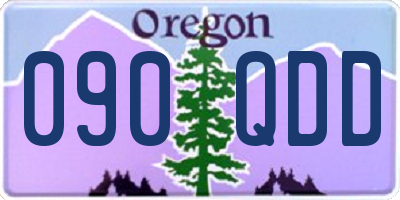 OR license plate 090QDD
