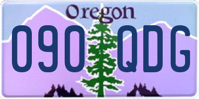 OR license plate 090QDG