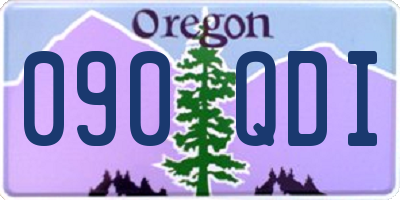 OR license plate 090QDI