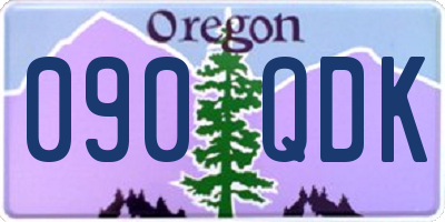 OR license plate 090QDK