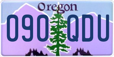 OR license plate 090QDU