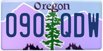 OR license plate 090QDW