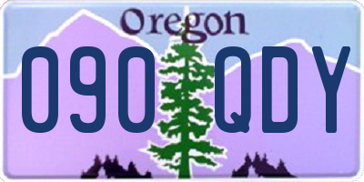 OR license plate 090QDY