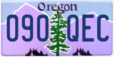 OR license plate 090QEC