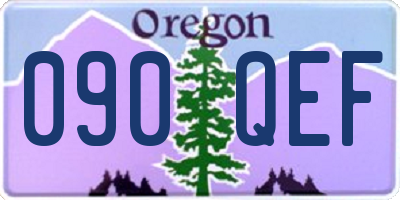 OR license plate 090QEF