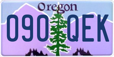 OR license plate 090QEK