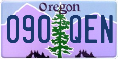 OR license plate 090QEN