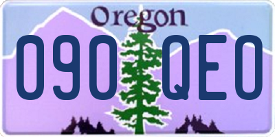 OR license plate 090QEO