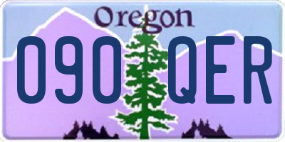 OR license plate 090QER
