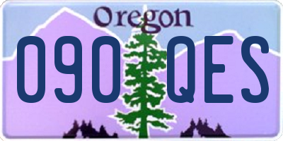 OR license plate 090QES