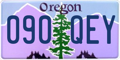 OR license plate 090QEY