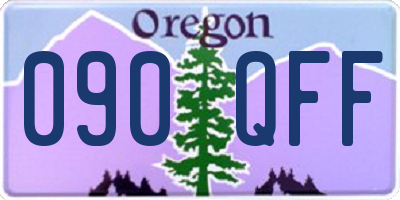 OR license plate 090QFF