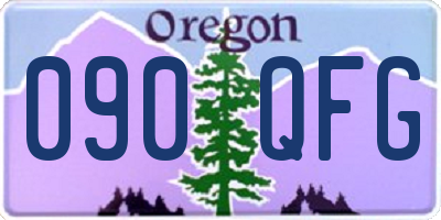 OR license plate 090QFG