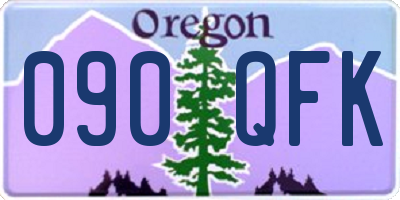 OR license plate 090QFK