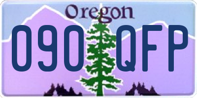 OR license plate 090QFP