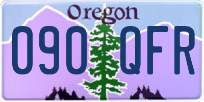 OR license plate 090QFR