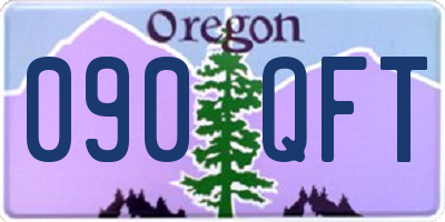 OR license plate 090QFT