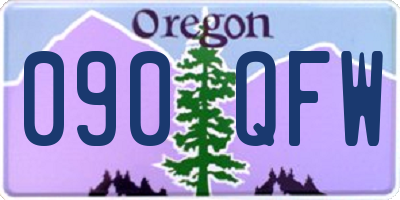 OR license plate 090QFW