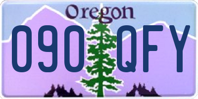 OR license plate 090QFY