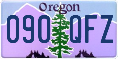 OR license plate 090QFZ