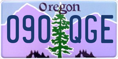 OR license plate 090QGE