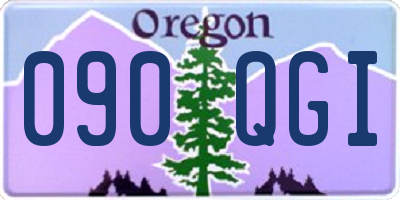 OR license plate 090QGI