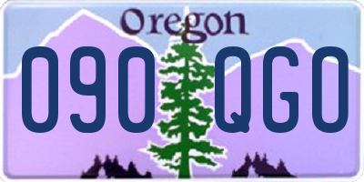 OR license plate 090QGO