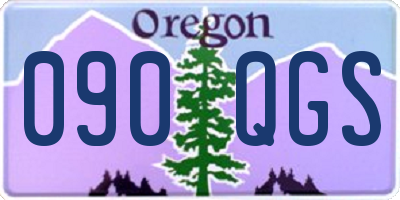 OR license plate 090QGS