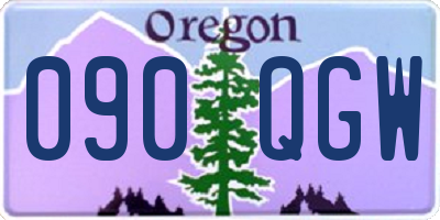 OR license plate 090QGW