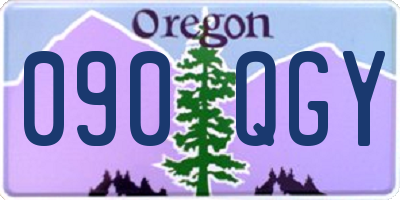 OR license plate 090QGY