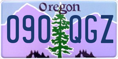 OR license plate 090QGZ