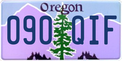 OR license plate 090QIF