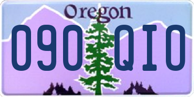 OR license plate 090QIO
