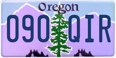 OR license plate 090QIR