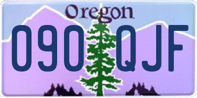 OR license plate 090QJF