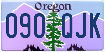 OR license plate 090QJK