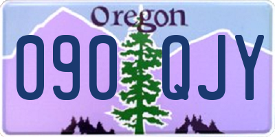 OR license plate 090QJY