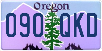 OR license plate 090QKD
