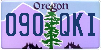OR license plate 090QKI