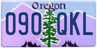 OR license plate 090QKL