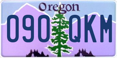 OR license plate 090QKM