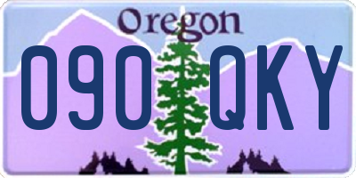 OR license plate 090QKY