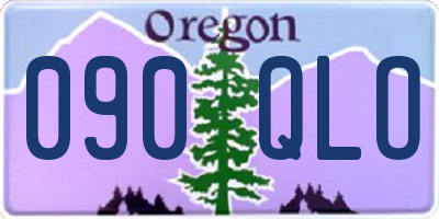 OR license plate 090QLO