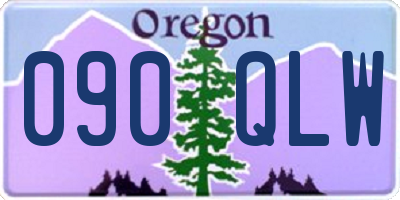 OR license plate 090QLW