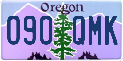 OR license plate 090QMK