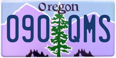 OR license plate 090QMS