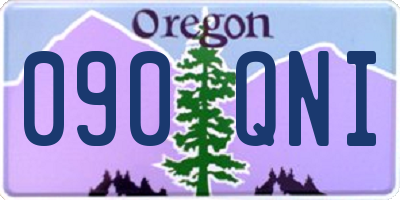 OR license plate 090QNI