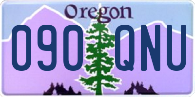 OR license plate 090QNU