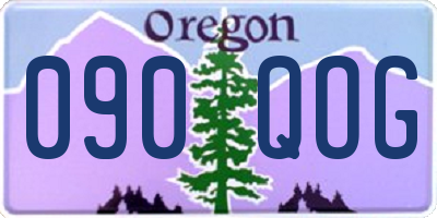 OR license plate 090QOG